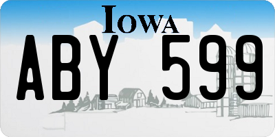 IA license plate ABY599