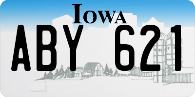 IA license plate ABY621