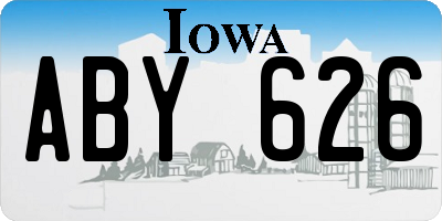 IA license plate ABY626