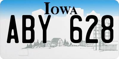 IA license plate ABY628