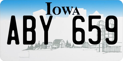 IA license plate ABY659