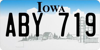 IA license plate ABY719