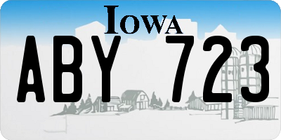 IA license plate ABY723