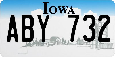IA license plate ABY732
