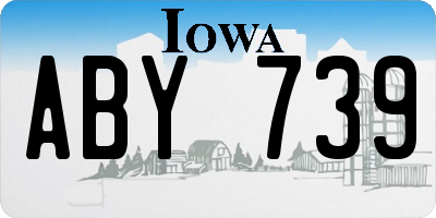 IA license plate ABY739