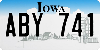 IA license plate ABY741