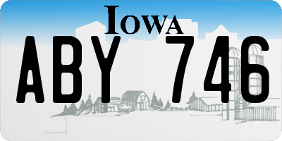 IA license plate ABY746