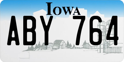 IA license plate ABY764
