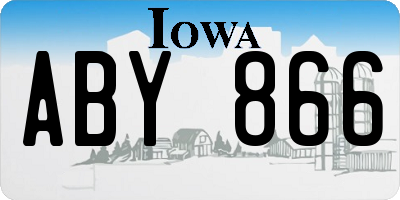 IA license plate ABY866