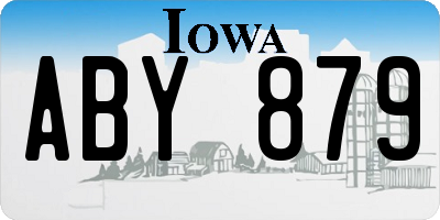 IA license plate ABY879
