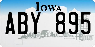 IA license plate ABY895