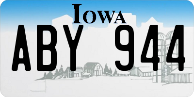 IA license plate ABY944