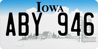 IA license plate ABY946