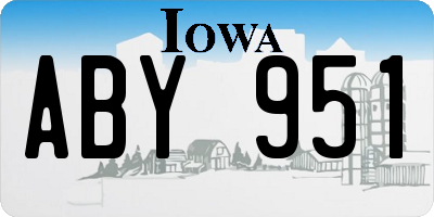 IA license plate ABY951