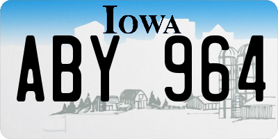 IA license plate ABY964
