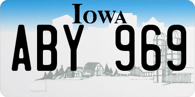 IA license plate ABY969