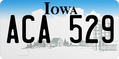 IA license plate ACA529
