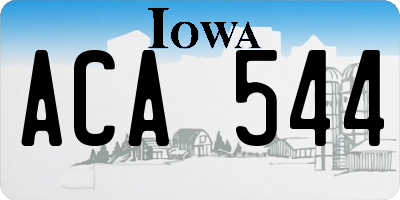 IA license plate ACA544
