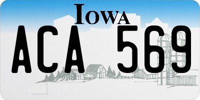 IA license plate ACA569
