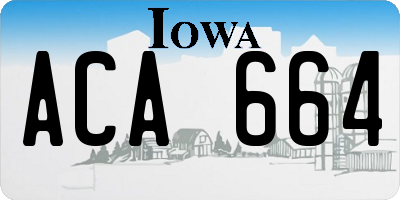 IA license plate ACA664