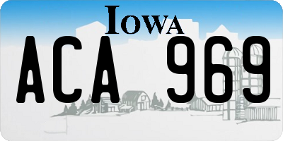 IA license plate ACA969
