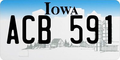 IA license plate ACB591