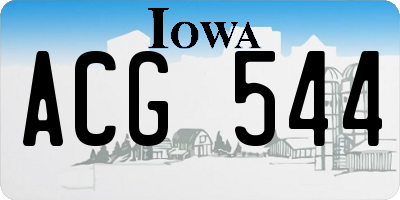 IA license plate ACG544