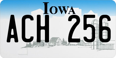 IA license plate ACH256