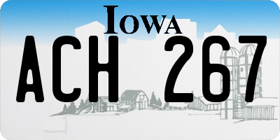 IA license plate ACH267