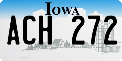 IA license plate ACH272