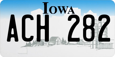 IA license plate ACH282