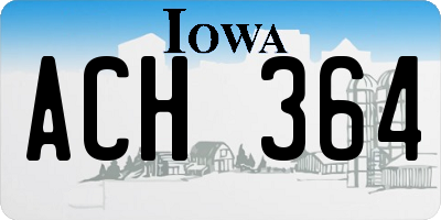 IA license plate ACH364