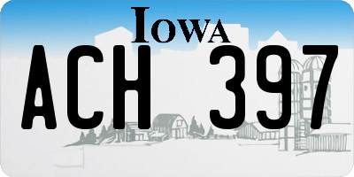 IA license plate ACH397