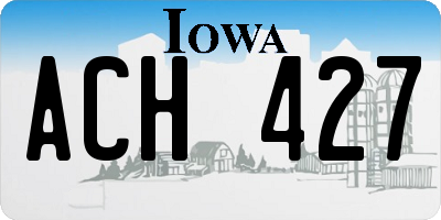 IA license plate ACH427