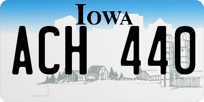 IA license plate ACH440