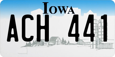 IA license plate ACH441