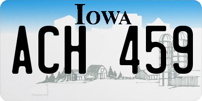 IA license plate ACH459