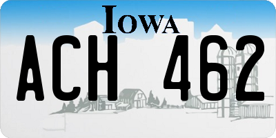 IA license plate ACH462
