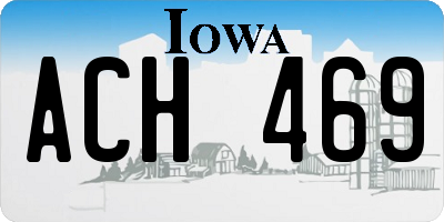 IA license plate ACH469