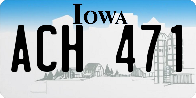 IA license plate ACH471