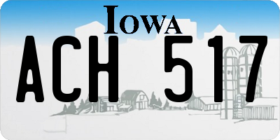 IA license plate ACH517