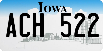 IA license plate ACH522