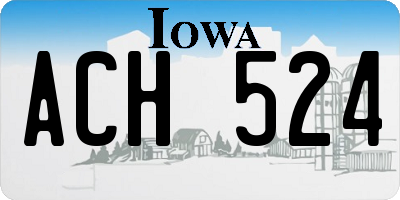 IA license plate ACH524