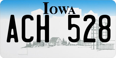 IA license plate ACH528