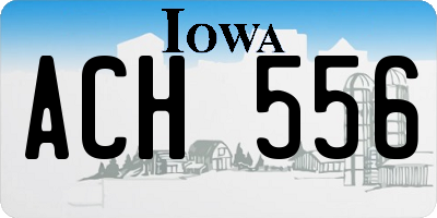 IA license plate ACH556