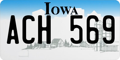 IA license plate ACH569