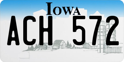 IA license plate ACH572