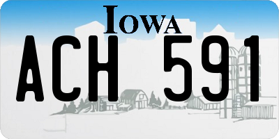 IA license plate ACH591
