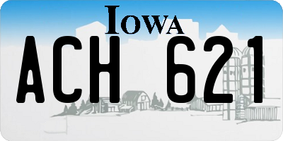 IA license plate ACH621