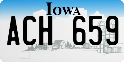 IA license plate ACH659